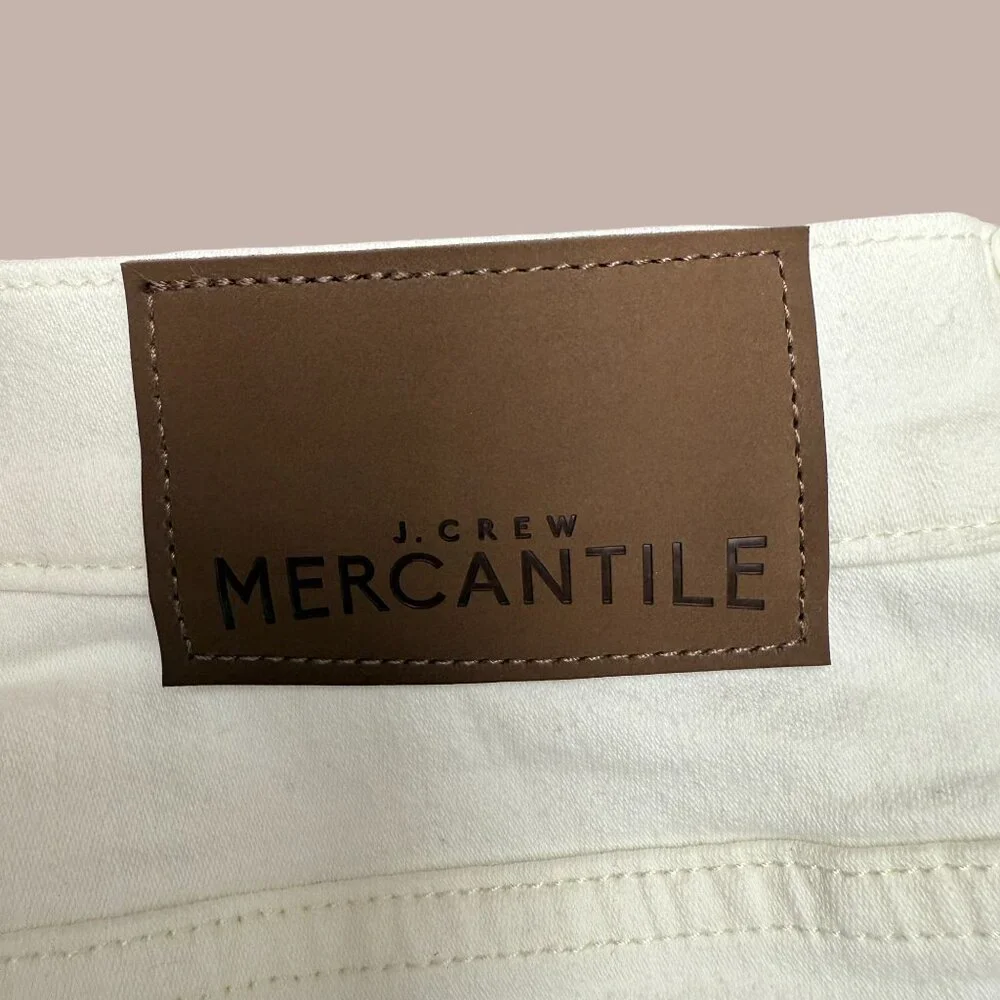 J. CREW Women’s NEW Midrise Skinny Stretch‎ Jean White Denim | Size W34 L30